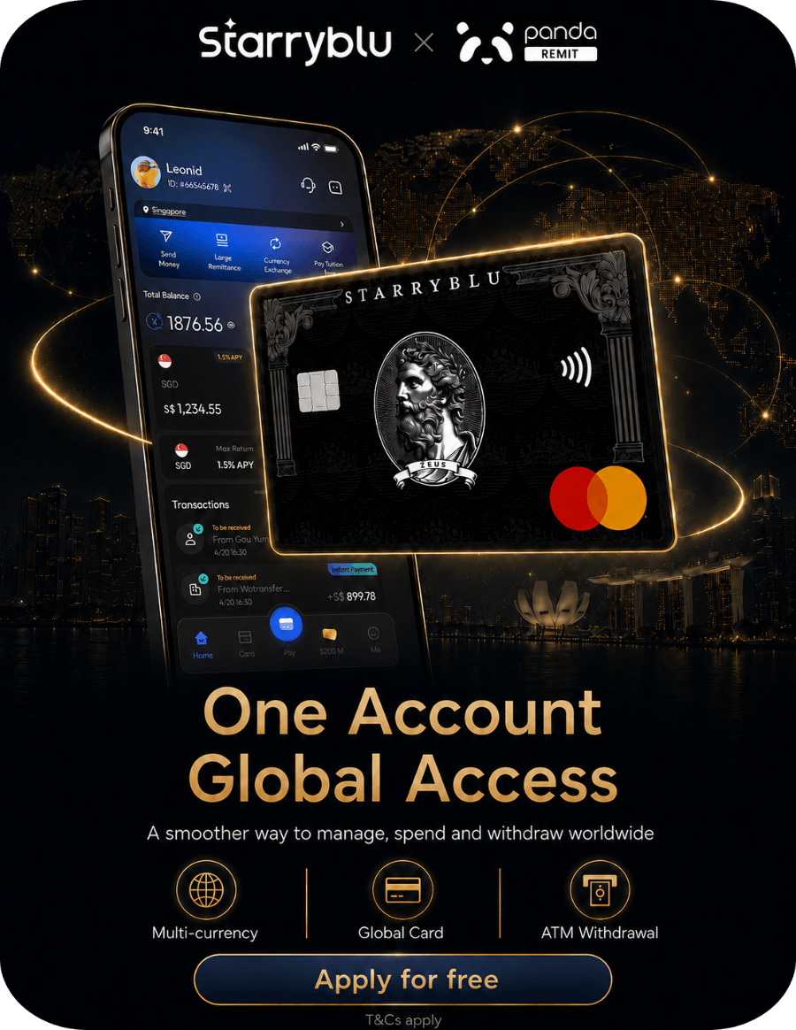 Starryblu for Indians in Singapore: One Account for Global Payments