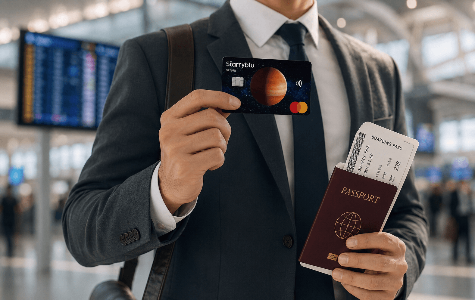 Book flights and hotels on Trip with Starryblu Card