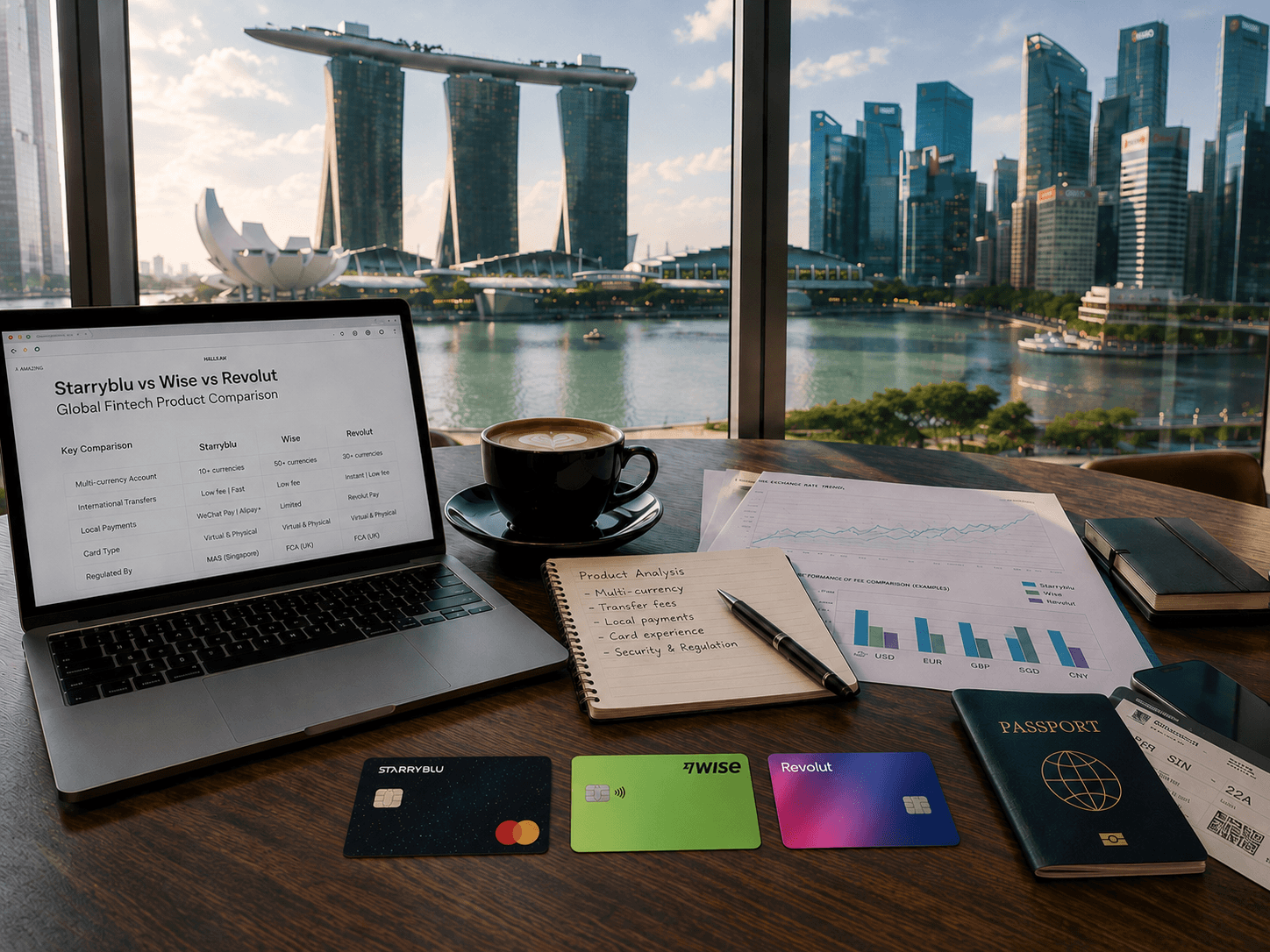 Starryblu vs Wise vs Revolut：2026 多币种账户、国际汇款、换汇与全球消费全面对比